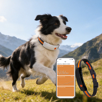 Collier GPS anti-perte Qcool pour chien avec suivi d'itinéraire, batterie grande capacité, fonction de vibration et entraînement, localisation LBS