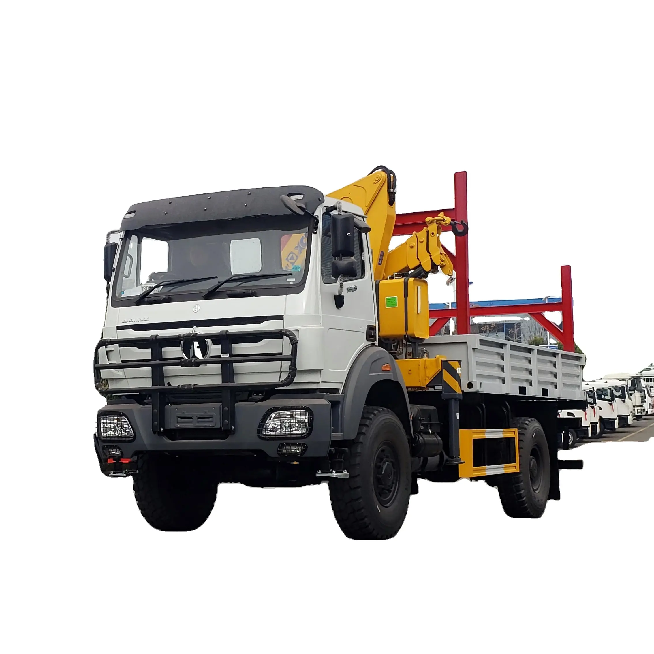 ISUZU Beiben China 6x4 4x4 10T 8t Truck mounted crane Folding arm crane