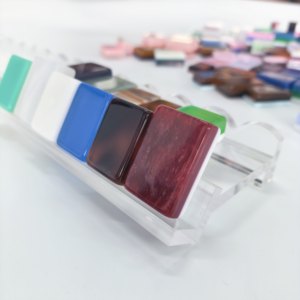 Soportes magnéticos de acrílico para Mahjong con empujadores de 20 pulgadas y 19 pulgadas, transparentes, con diseño de concha de tortuga, para fichas de Mahjong, accesorios para el juego de Mahjong - Product Image 4