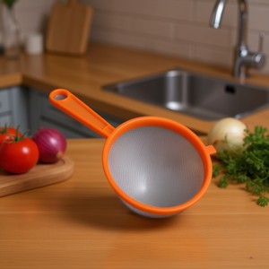 Plastic Handle Oil Filter 12Cm Colander Strainer For Kitchen Use - Product Image 2