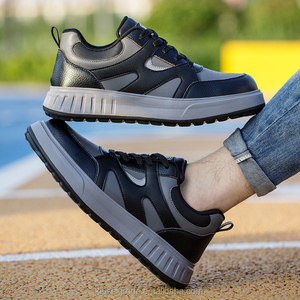 Nuove <span class=keywords><strong>Scarpe</strong></span> <span class=keywords><strong>Antinfortunistiche</strong></span> Classiche da <span class=keywords><strong>Uomo</strong></span> con Punta in Acciaio e Tomaia in PU, <span class=keywords><strong>Scarpe</strong></span> da Lavoro Industriali Antiurto e Antiperforazione per Escursionismo all'Aperto - Product Image 2