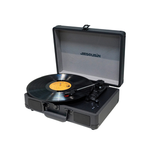 Trong Kho Giá cả phải chăng thấp moq 3-tốc độ bt5.0 + Hi-Fi Stereo xách tay vali Turntable Vinyl ghi âm Máy nghe nhạc với xây dựng trong loa - Product Image 1