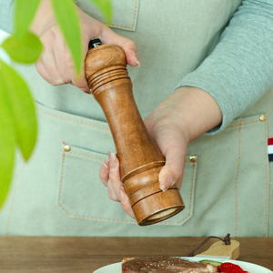 מקצועי טוב אחיזה אחיזה מנגנון קרמיקה ידני מלח עץ ופלפל שייקר טחנת תבלינים - Product Image 4