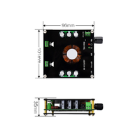 XH-A126 160Wx2 Blue Tooth 5.0 carte amplificateur de puissance numérique stéréo TDA7498E amplificateurs AUX TF AMP télécommande 12v 24v