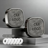 Diffuseur de parfum pour voiture en métal et cuir, 3 parfums, vente chaude, clip de ventilation pour voiture, diffuseur de parfum pour voiture, clip de ventilation, désodorisant