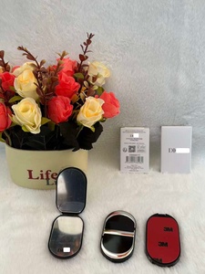 Miroir de maquillage pliable 2-en-1 et support de téléphone avec boîte cadeau, support de téléphone adhésif portable avec miroir de maquillage double face - Product Image 2