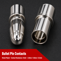 Connecteur de borne électrique de précision sur mesure, embout fourche, embout canne, embout balle, en cuivre, laiton, nickel, or, OEM