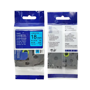 Cinta Adhesiva Laminada Estándar Orison TZo-541 de 18 mm, Negra sobre Azul, Compatible con TZe541 TZe-541 para Impresora Brother <span class=keywords><strong>P</strong></span>-<span class=keywords><strong>Touch</strong></span> - Product Image 2