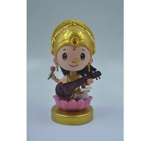 Bobblehead Saraswati es un animal lindo y juguetón, perfecto para el tablero de tu coche, la oficina o la decoración del hogar. - Product Image 1