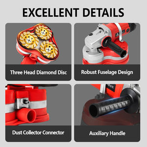 Gzd पोर्टेबल 3600w इलेक्ट्रिक कंक्रीट फर्श दीवार ग्राइंडर कंक्रीट पॉलिश मशीन - Product Image 5