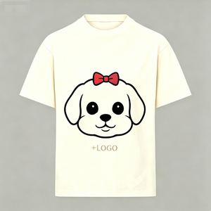 Women Cotton <b>T</b> <b>Shirt</b> Cute Cartoon <b>Dog</b> Crew Neck Short Sleeve Breathable Summer Top - Product Image 3