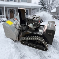Souffleuse à neige sur chenilles, équipement de déneigement, largeur de balayage 1000 mm, nettoyage à grande échelle pour les zones résidentielles et commerciales