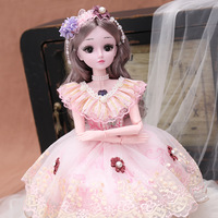 Ensemble de poupées habillables de grande taille 60 cm, boîte cadeau, jouet de jeu de rôle princesse pour filles, cadeau d'anniversaire pour enfants, vente en gros