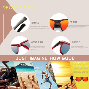 Gafas de Sol Polarizadas UV400 DUBERY 2026 Unisex para Adultos, Montura de PC Azul y Transparente, Gafas de Sol Gruesas Paranoid 2024 para Hombre y Mujer - Product Image 4