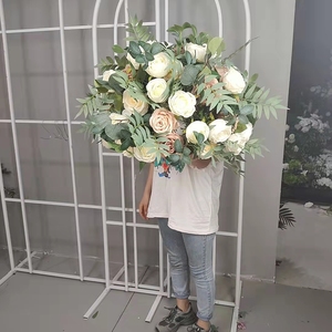 Usine de fleurs artificielles DKB nouveaux centres de table roses populaires boules de mousse de fleur centres de table de mariage à domicile - Product Image 2