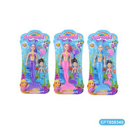 EPT 13.5 pouces 6pcs corps solide éclairage sirène petite poupée jouets enfants mini poupées jouet pour filles