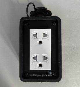 <span class=keywords><strong>Prise</strong></span> de multiprise de sécurité à 3 broches avec 2 prises <span class=keywords><strong>Prise</strong></span> de table noire pour usage industriel pour les normes CN Afrique du Sud EU US - Product Image 3