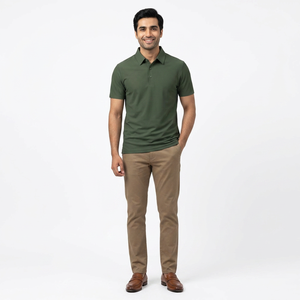 New Design Men's Casual Knitted 180g Short Sleeve <b>T</b>-<b>shirts</b> with Fancy Pocket 100% Cotton Anti-Wrinkle Digital Print Wholesale - Product Image 1