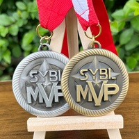 Médaille de récompense personnalisée pour le meilleur joueur de la ligue de basketball, design antique, en métal 3D, pour les vainqueurs sportifs et les médailles d'entreprise