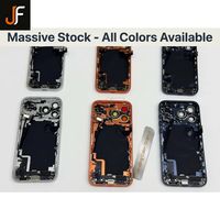 Boîtier arrière JF Premium pour iPhone 17 Pro/Pro Max, construction de qualité aéronautique, câble flexible préinstallé, conception en barre, remplacement OEM-Fit