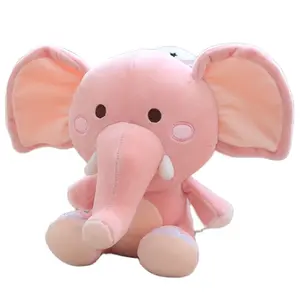 OEM ODM Kawaii Thú Nhồi Bông Plushie Elephant Mềm Với Tai Lớn Bán Buôn Elephant Đồ Chơi Sang Trọng