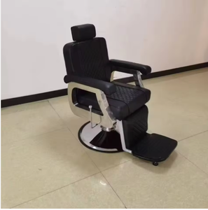 Chaise de barbier hydraulique professionnelle - 360 °   Fauteuil de salon pivotant et inclinable - Product Image 3