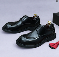 2025 chaussures habillées pour hommes en cuir de vachette véritable chic