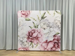 8 pieds droite tension tissu affichage sequin <span class=keywords><strong>fond</strong></span> taie d'oreiller toile personnalisé tension tissu <span class=keywords><strong>fond</strong></span> - Product Image 4