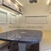 Caravane de voyage compacte à prix abordable pour la maison et les voyages, mini-caravane de loisirs avec salle de bain, double essieux, charge utile de 900 kg