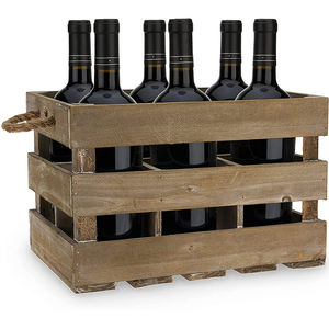 Grandes caisses en bois non finies avec poignées 12.0 \ "D X 9.50 \" H X 18.0 \ "-pour emballage et stockage de légumes 3-Pack - Product Image 4