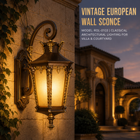 Lampe murale LED extérieure étanche en aluminium cylindrique/carrée noire, diffuseur en polycarbonate, capteur de lumière, CRI élevé 95, dimmable 2700K