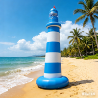 Phare gonflable en PVC durable de marque Shunyuan, étanche, avec éclairage LED, garantie 1 an, capacité 100-500 kg, personnalisable