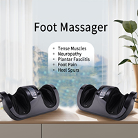 Vibromasseur Air Compression Pied et Mollet Masseur Machine Circulation sanguine et soulagement de la douleur Masseur de pieds avec chaleur