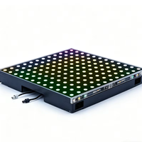 Dalles LED intelligentes à pixels cartographiés - Panneau de danse numérique interactif 12x12 pour clubs modernes et centres de divertissement