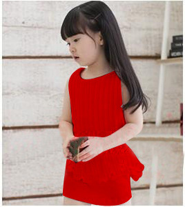 Ropa Infantil al por Mayor, Último Diseño, Vestido de Fiesta sin Mangas con Malla para Niñas, de Fabricante Chino - Product Image 5
