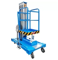 Plateforme élévatrice hydraulique électrique de 8 mètres en alliage d'aluminium pour travaux en altitude, ascenseurs pour opérations en haute altitude