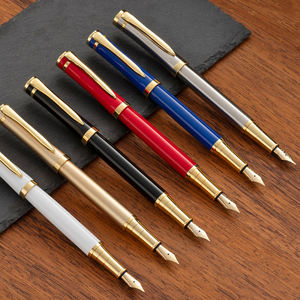 Penne stilografiche di lusso regalo aziendale di calligrafia in metallo pesante 2025, - Product Image 1