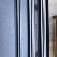 Fenêtre coulissante en aluminium triple vitrage, double vitrage, insonorisée et résistante aux ouragans, design moderne