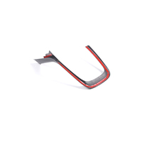 Autocollant décoratif de panneau de cadre de bord de changement de console centrale en fibre de carbone véritable pour Subaru BRZ 2022 accessoires d'intérieur de voiture