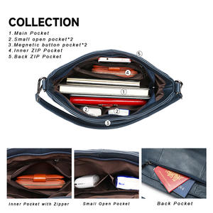 Nouveau Sac à Bandoulière Tendance en Cuir de Vachette Pleine Fleur, Sac Croisé en Cuir Véritable, Sac Cosmétique et de Transport pour Femme - Product Image 5