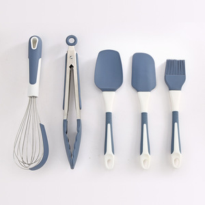 Nhà Bếp nướng phụ kiện Kit gói Silicone thìa xẻng Kẹp thực phẩm Whisk dầu bàn chải <span class=keywords><strong>5</strong></span> miếng Baking công cụ thiết lập - Product Image 5