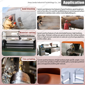 ISO9001 certificata <span class=keywords><strong>Ca</strong></span> <span class=keywords><strong>O</strong></span> 9% granato sabbia 80 granato abrasivo Waterjet Media per la rimozione della scala del mulino - Product Image 3