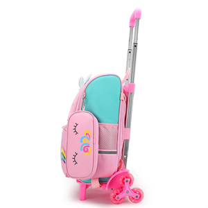 Mochilas Escolares De Buena Calidad 2025 zaini per la scuola elementare ragazza Randoseru <span class=keywords><strong>unicorno</strong></span> bambini Trolley per bambini - Product Image 3