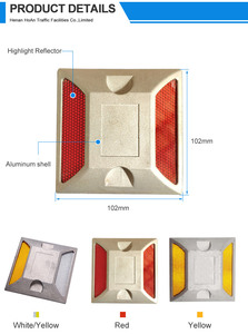 Highway Popular Aluminum Road Stud Reflective Roadside Cat Eye en <span class=keywords><strong>Venezuela</strong></span> - Product Image 6
