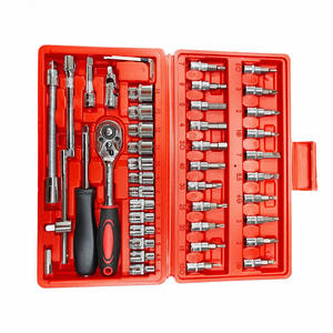 Juego de Herramientas Profesional de 46 Piezas para Reparación de Automóviles, Venta al Por Mayor de Fábrica, con Llaves de Tubo y Trinquete - Product Image 5