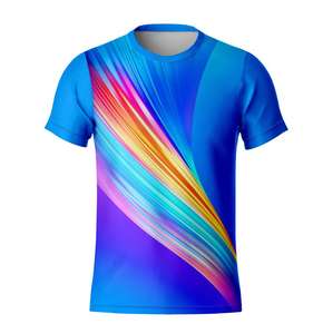 T-shirt Homme à Manches Courtes en Polyester Respirant 100% Personnalisable, Séchage Rapide, Écologique, Impression par Sublimation, Vente en Gros - Product Image 1