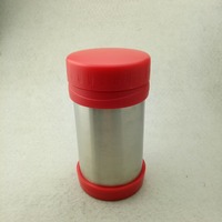 Bocal alimentaire isotherme en acier inoxydable 304 de 500 ml avec poignée, double paroi isolée