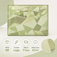 Porte-cartes léger à motif abstrait avec texture douce pour cadeaux de boutique, accessoires de mode et OEM