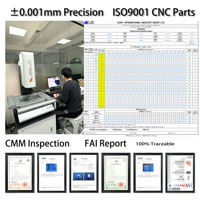 Services de fraisage CNC 3 axes sur mesure pour composants en acier inoxydable et en laiton selon les spécifications d'échantillons clients