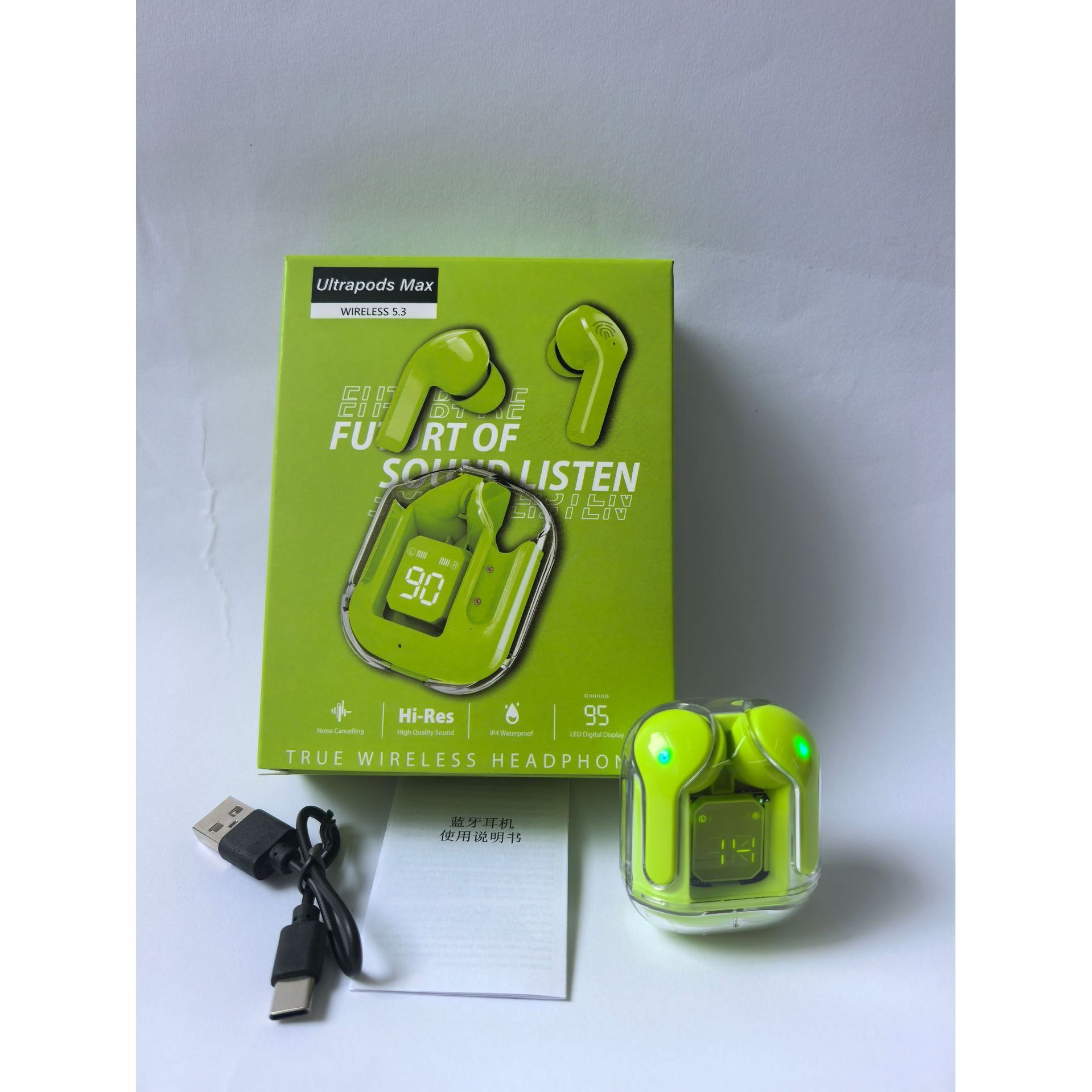 ชุดหูฟัง Air31 พร้อมบรรจุภัณฑ์ (สีเขียว)
